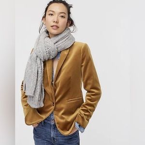 NWT—Crew Parke Blazer in Velvet—Golden Brandy